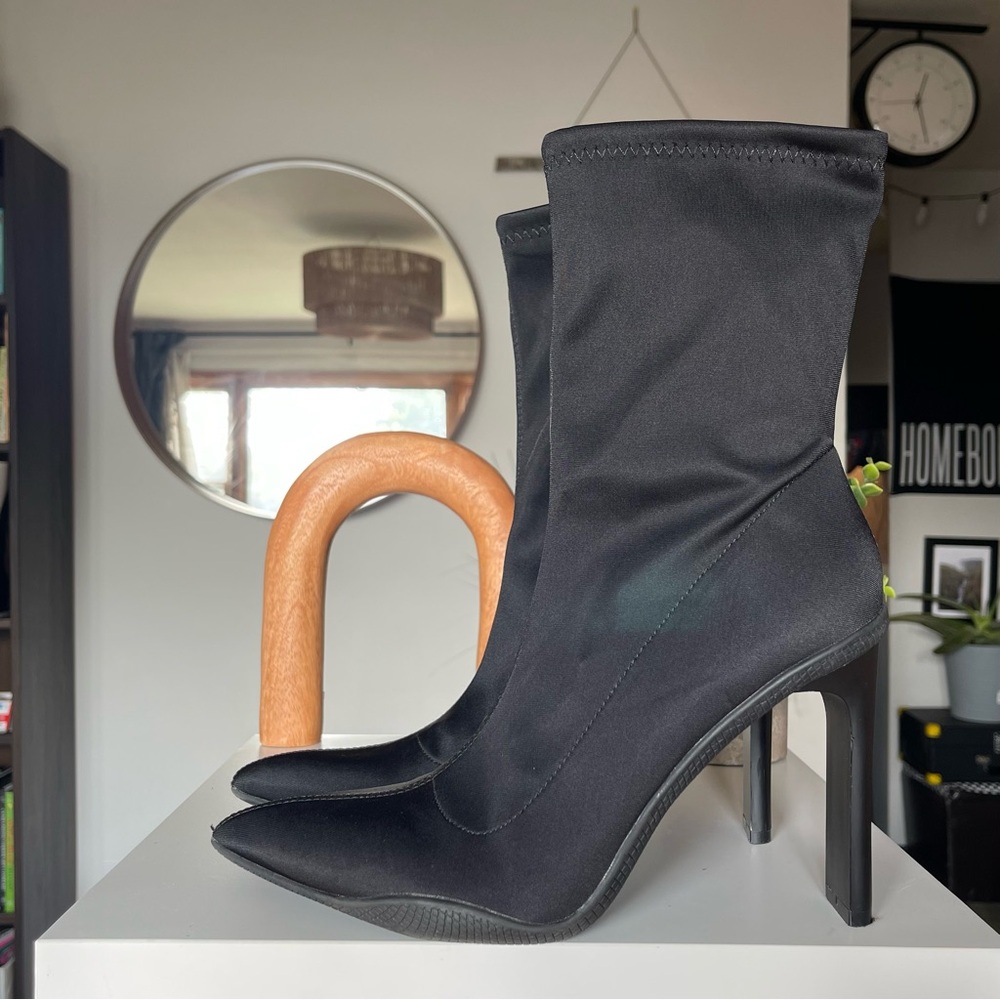 Primark 
Sporty Black Spandex Heels